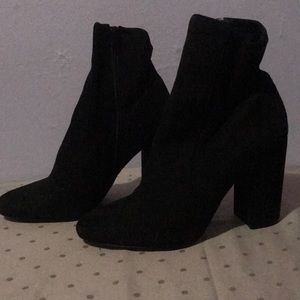 Black Suede ALDO Ankle Booties
